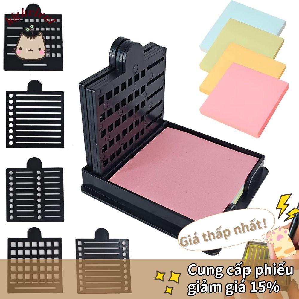 HIGHVIEWLS Sticky Note Holder Set, Sticky Note Storage Tools Sticky Note Organizer Sticky Note Stenc