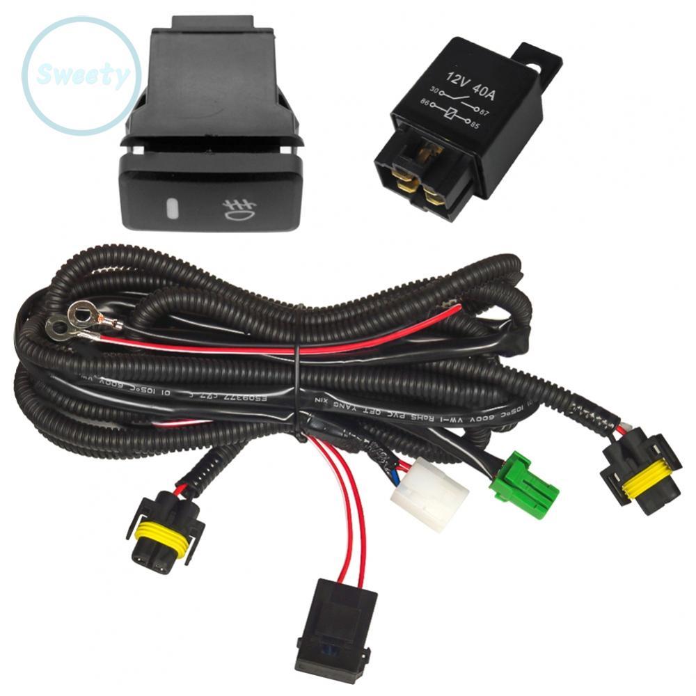 Dây nịt dây đèn sương mù LED có công tắc cho Toyota 4Runner Highlander 2005-2022