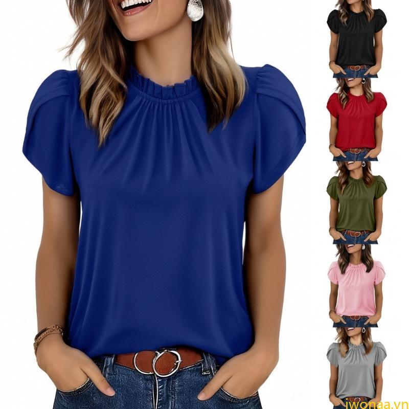 Áo nữ style boho tay ngắn giả xù hở lưng