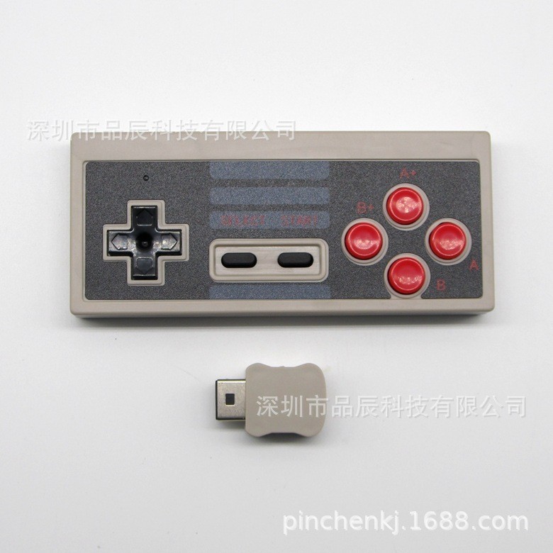 Tay cầm chơi game NES Máy trắng đỏ không dây Nes mini Tay cầm không dây mini mini Tay cầm chơi game 