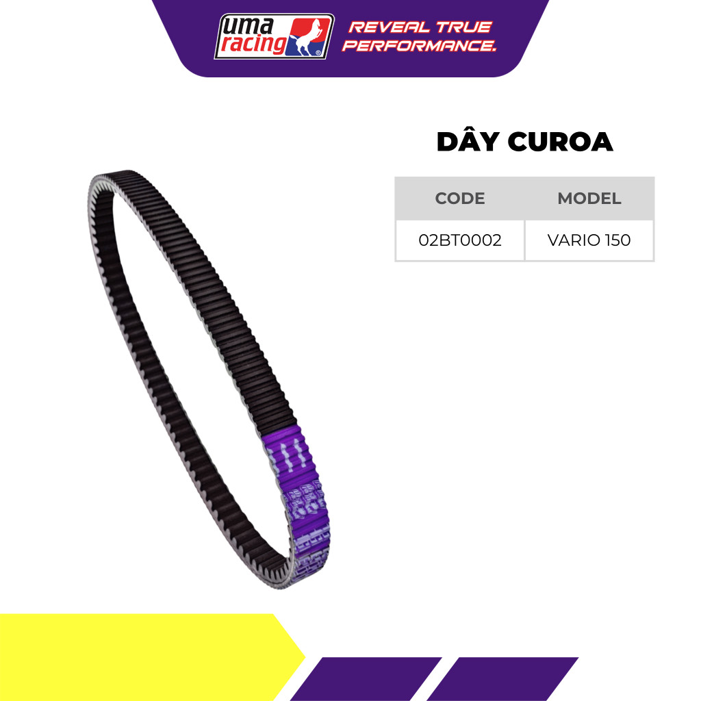 Dây Curoa Xe Máy Dùng Cho Xe Vario150 ( K59 ) UMA RACING CVT BELTING >>>>