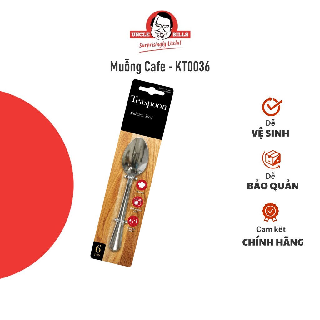 Muỗng Cafe 6Cái UNCLE BILLS KT0036