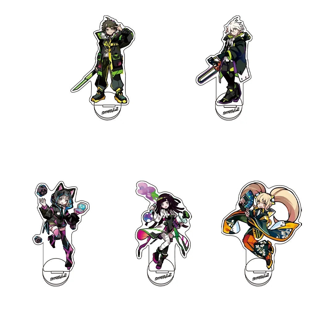 Mô hình Standee anime Danganronpa  Nagito Komaeda Chiaki Nanami trang trí bàn học