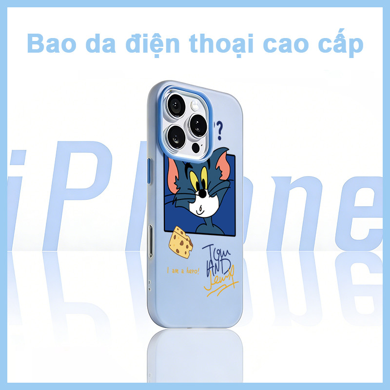Ốp Lưng Mèo Hoạt Hình Phô Mai Dễ Thương, I Am A Hero, Tom And Jerry Case cho iPhone 11/12/13/14/15/1