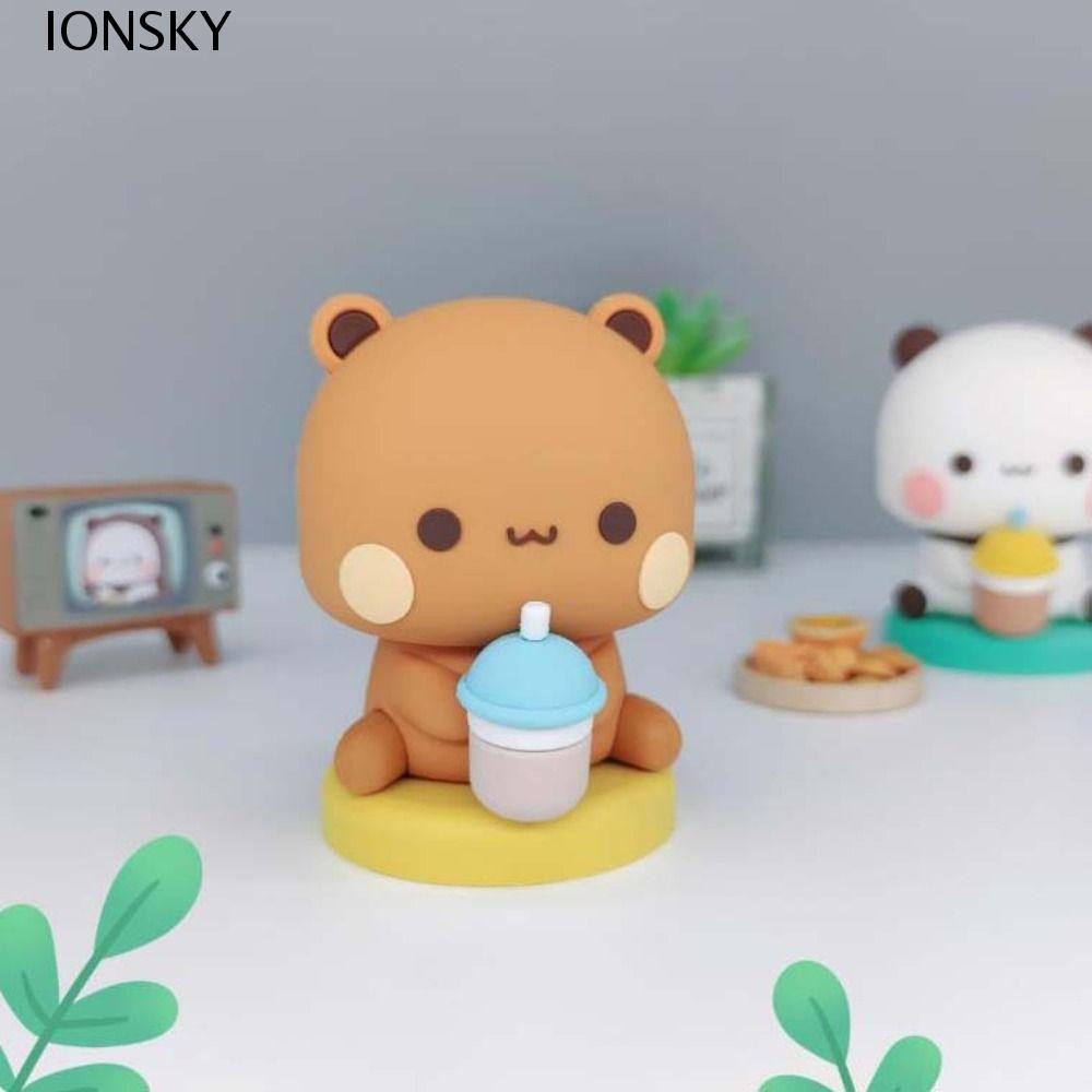 IONSKY Bubu Dudu Gấu Trúc Hình, Gấu Trúc Gấu Trúc Bubu Dudu Hình Búp Bê, Truyện Tranh Mini Sưu Tập H