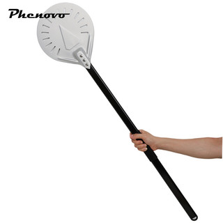 Xoay Pizza Peel Tay cầm hợp kim chống bỏng Xẻng pizza tròn cho lò nướng