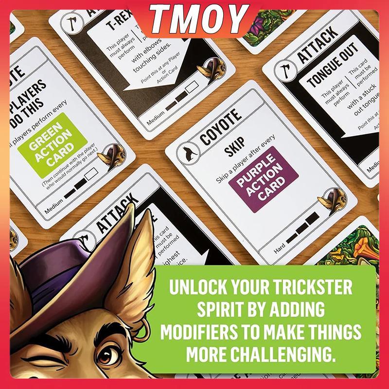 Trò chơi coyote TMOY, Trò chơi thẻ tiệc Coyote, Gặp gỡ trò chơi thẻ đóng gói hành động đầy đủ năm và