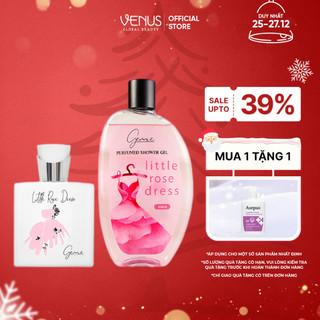  Bộ đôi Nước hoa và Sữa tắm nước hoa Nữ Gennie Little Dress 50ml + 450ml 