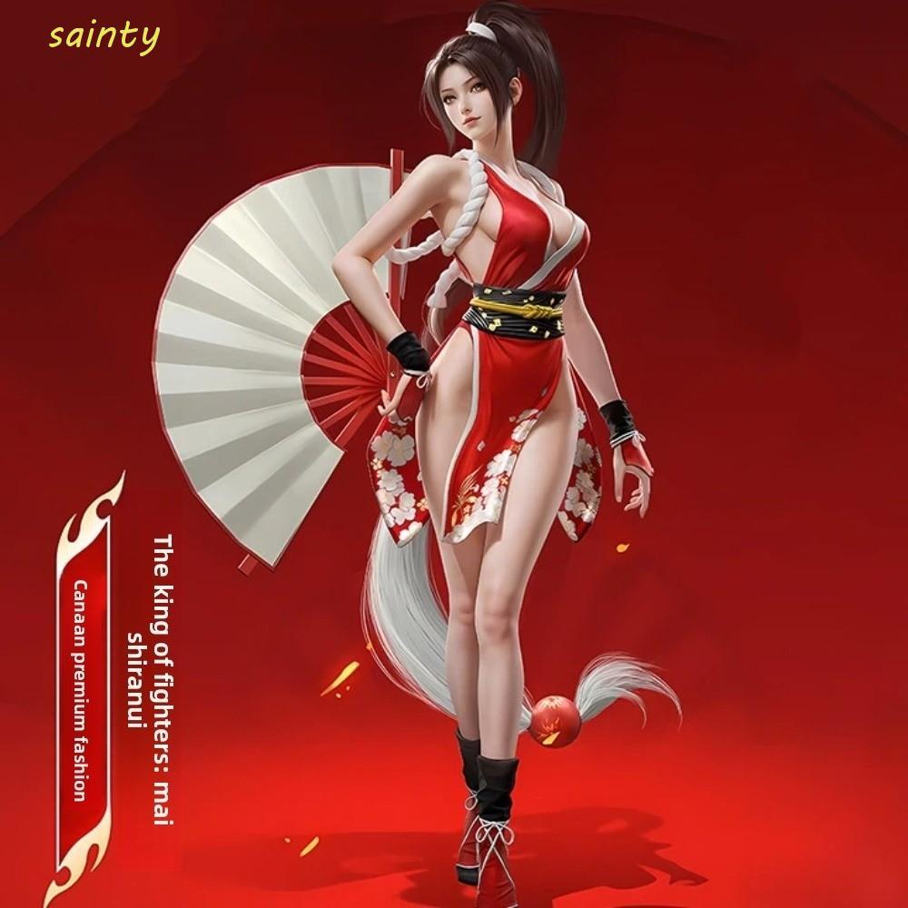 Sainty cosplay nhân vật hành động, kimono ngắn Mai Shiranui và bộ trang phục naraka ninja