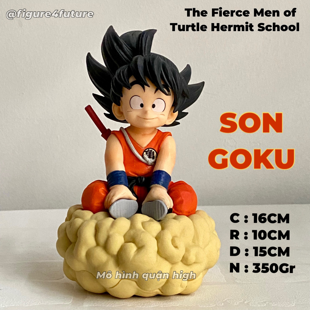 (Có sẵn) Mô hình Son Goku Kid cao 16CM - Mô hình goku cưỡi mây bandaiF1 - Goku lúc nhỏ cưỡi mây - Dr