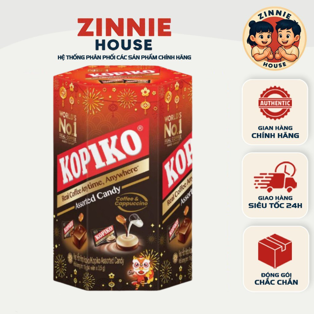 [HÀNG TẾT] Kẹo Cà Phê Hỗn Hợp Kopiko – Hộp 119g | Vị Cà Phê Đậm Đà, Thơm Ngon