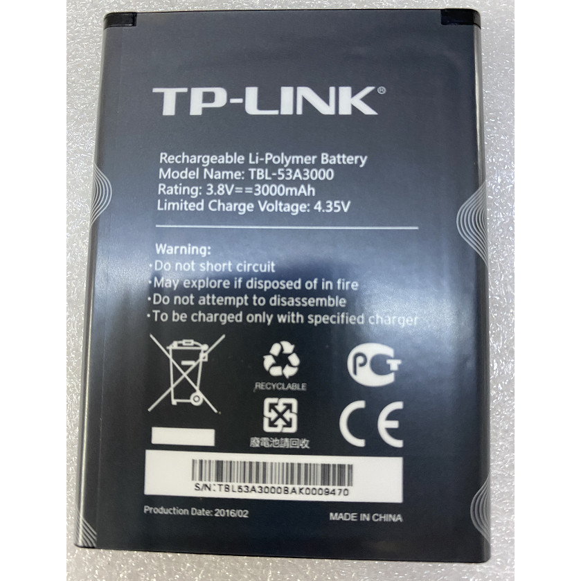 Thích hợp cho pin hoàn toàn mới neffos / General Union TP-LINK TBL-53A3000 M7650 M7450
