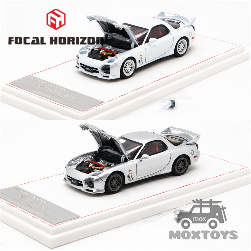 Focal Horizon FH 1: 64 RX-7 FD3S A Spec White Limited699 Diecast Model Car