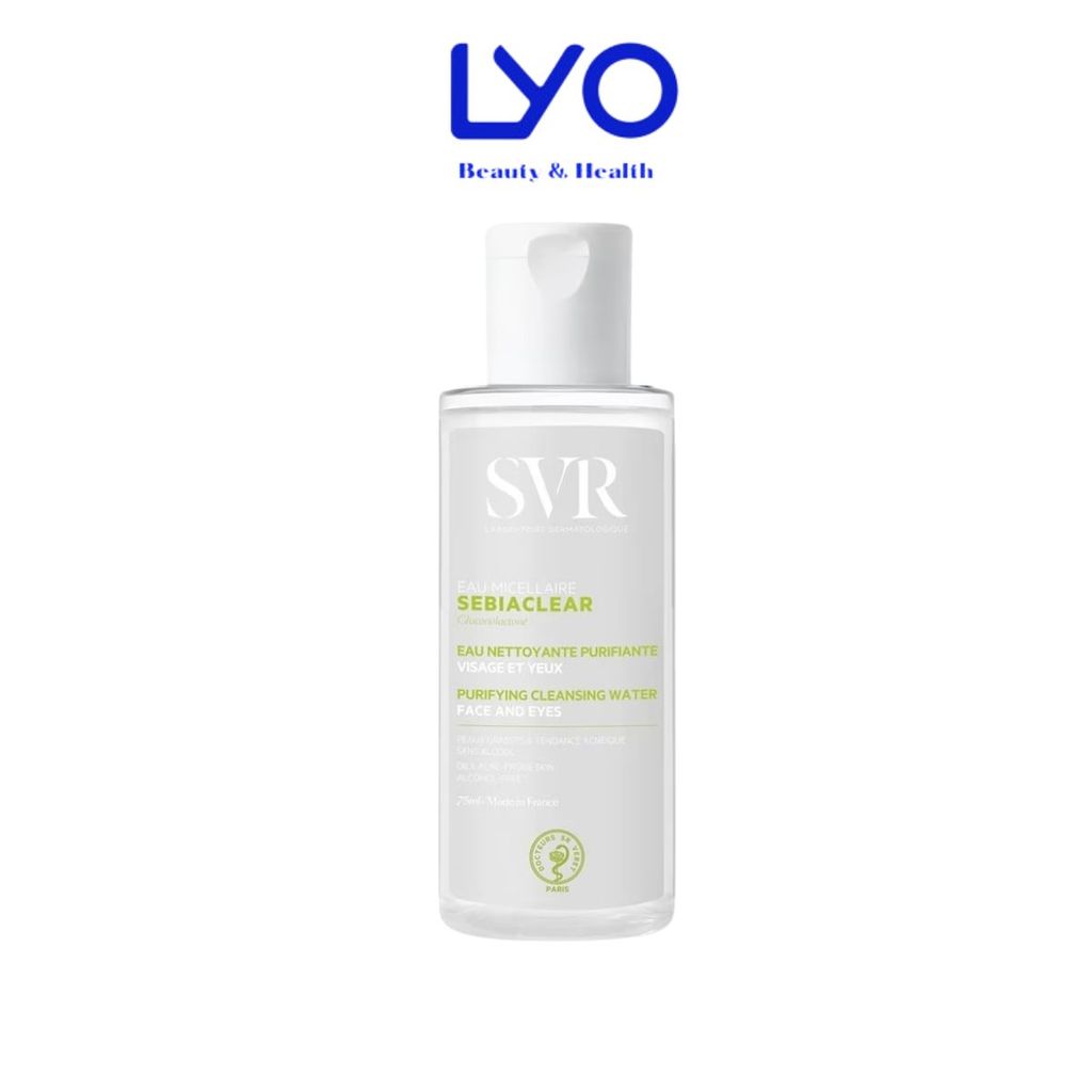 [Size mini] Nước Tẩy Trang SVR Micellar Sebiaclear Giúp Loại Bỏ Dầu Cho Da 75ml LYO