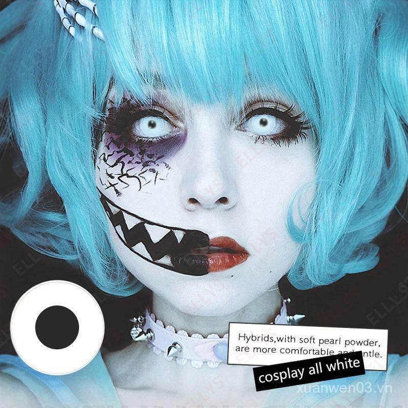 Cosplay Halloween All White Vampire Tokyo Ghoul Pure Black Zombie Horror Color Rendering vv IM5X