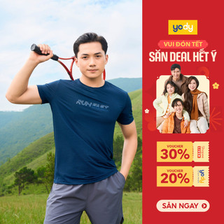  SALE⚡ Áo thun thể thao nam YODY áo phông sport co dãn siêu mát thấm hút mồ hôi thoát mùi STM7061 