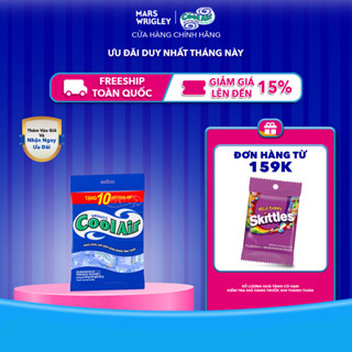   100 gói tặng 10 gói  Kẹo Cao Su Sing-Gum Cool Air Hương Bạc Hà-Khuynh Diệp 