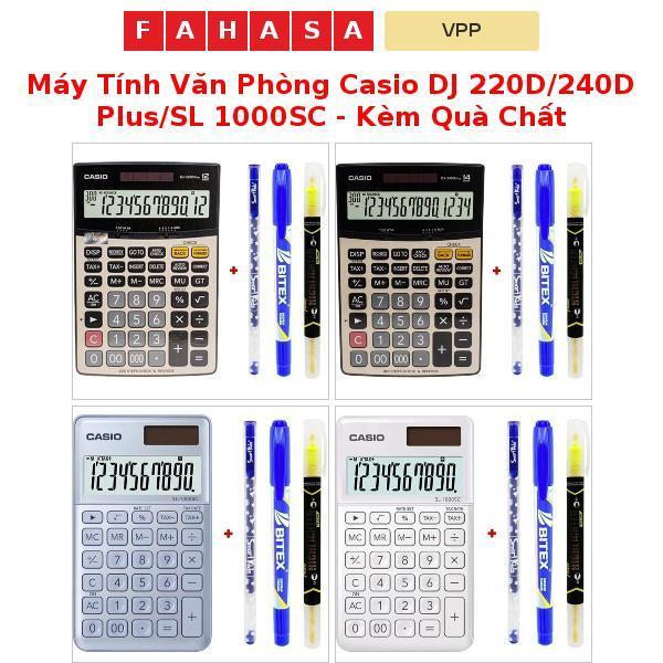Máy Tính Văn Phòng Casio DJ 220D/240D Plus/SL 1000SC - Kèm Quà Chất