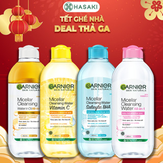   DAILY  Nước Tẩy Trang Garnier Làm Sạch Sâu Dịu Nhẹ Cho Mọi Loại Da 400ml Hasaki Chính Hãng 