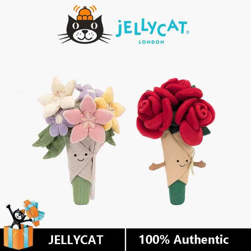 Jellycat Búp bê bó hoa vui vẻ Anh, bó hoa cưới