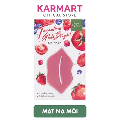 Mặt Nạ Môi Cà Chua Baby Bright Tomato & Gluta Bright Lip Mask 10g