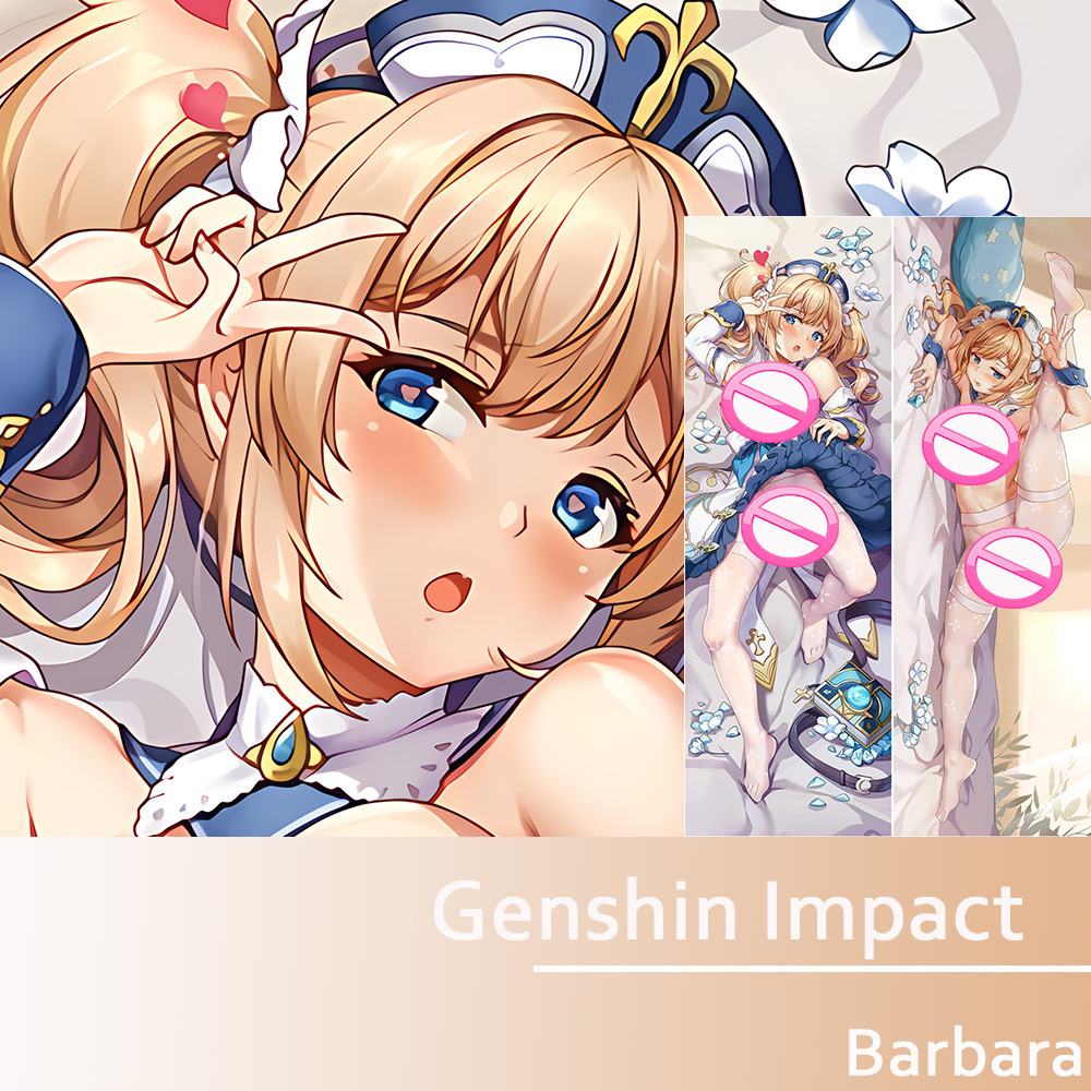 Anime Genshin Impact Barbara Gợi Cảm Dakimakura Ôm Thân Gối Vỏ Gối Đệm Chăn Ga Gối