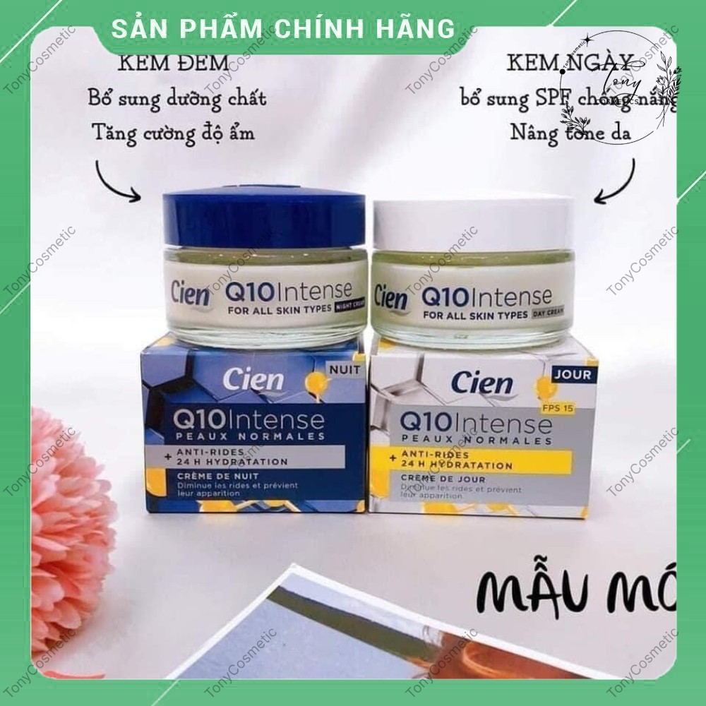 Bộ kem dưỡng da Cien chống lão hóa, dưỡng ẩm, chăm sóc da toàn diện và an toàn ngày và đêm