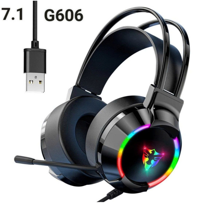 Headphone Gaming EAGLE G606 Led (Jack cắm USB 7.1)