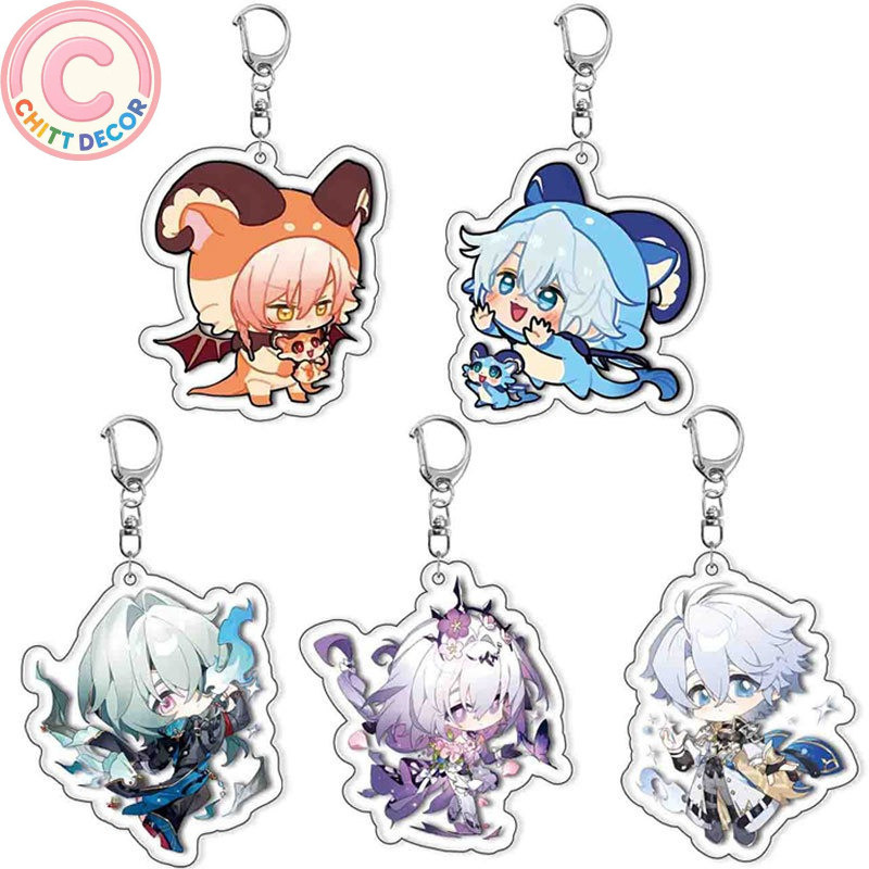 Game Honkai: Star Rail Keychain Castorice Anaxagoras Phainon