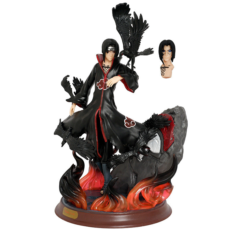 Hộp Đóng Hộp Đôi Đầu Quạ Đỏ Itachi Hình Itachi Ninja Hình Sasuke Mô Hình Hình Hình b
