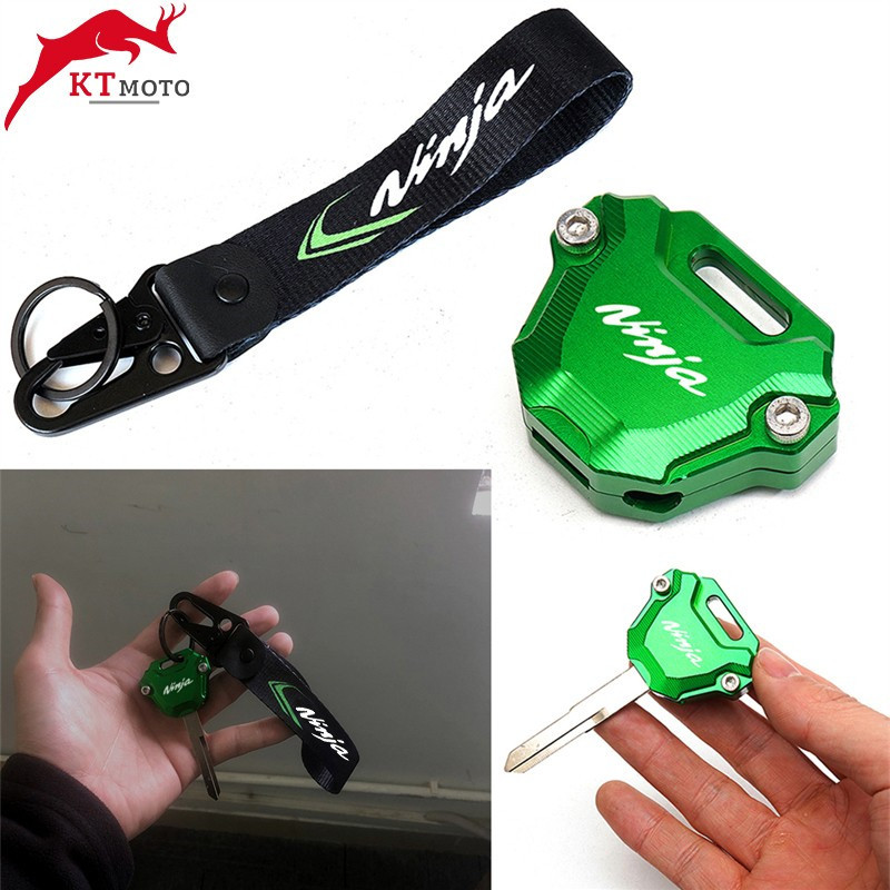 Kawasaki ninja650 ninja400 / 1.000SX ZX6R / ZX10R Sửa Đổi Vỏ Chìa Khóa Xe + Móc Khóa