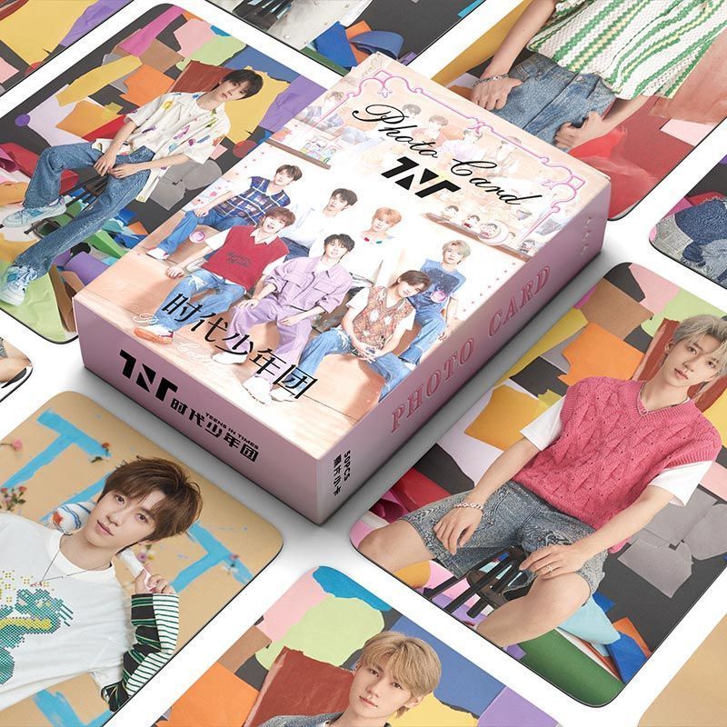 / TNT Times Youth League Laser Mini Cards 55 Cards Sách Thẻ Hàng Hóa Tầng Thứ Ba Thẻ Polaroid Tự In 