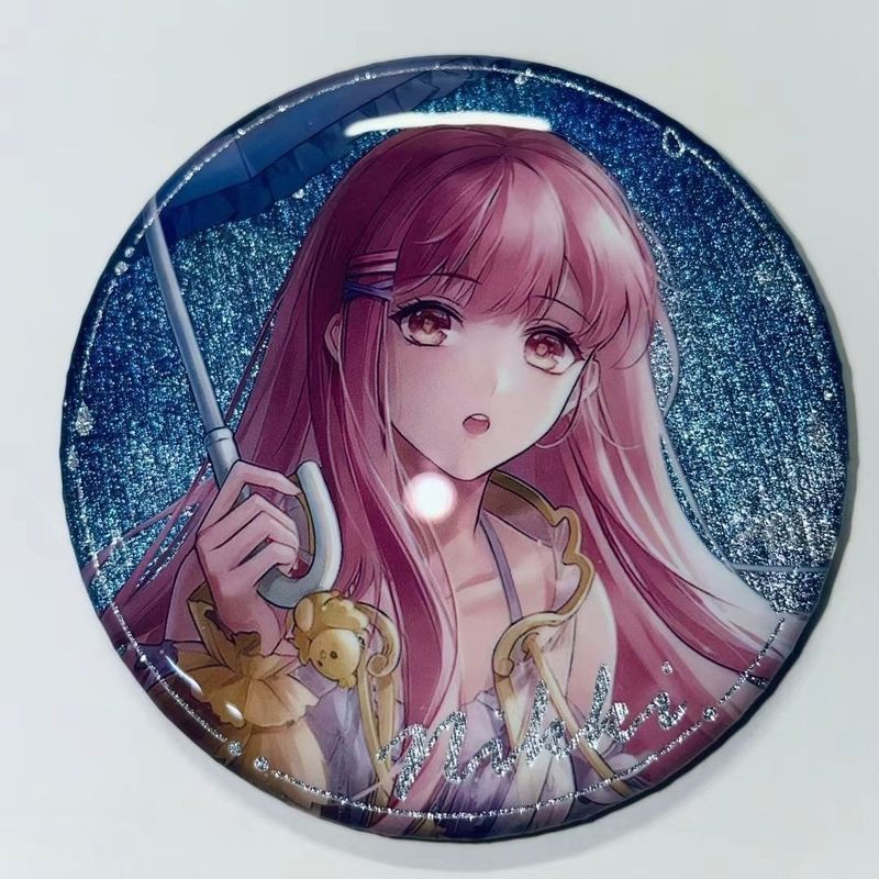 Infinity Nikki / Nikki / Shining Warm Brushed Silver Onion Huy hiệu Đồ trang trí dễ thương / ttza