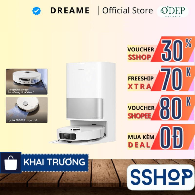 Robot lau sàn hút bụi tự làm sạch Dreame L10s Ultra Gen 2/ L10 Ultra / D20 Ultra/ L10s Ultra Gen 3 -