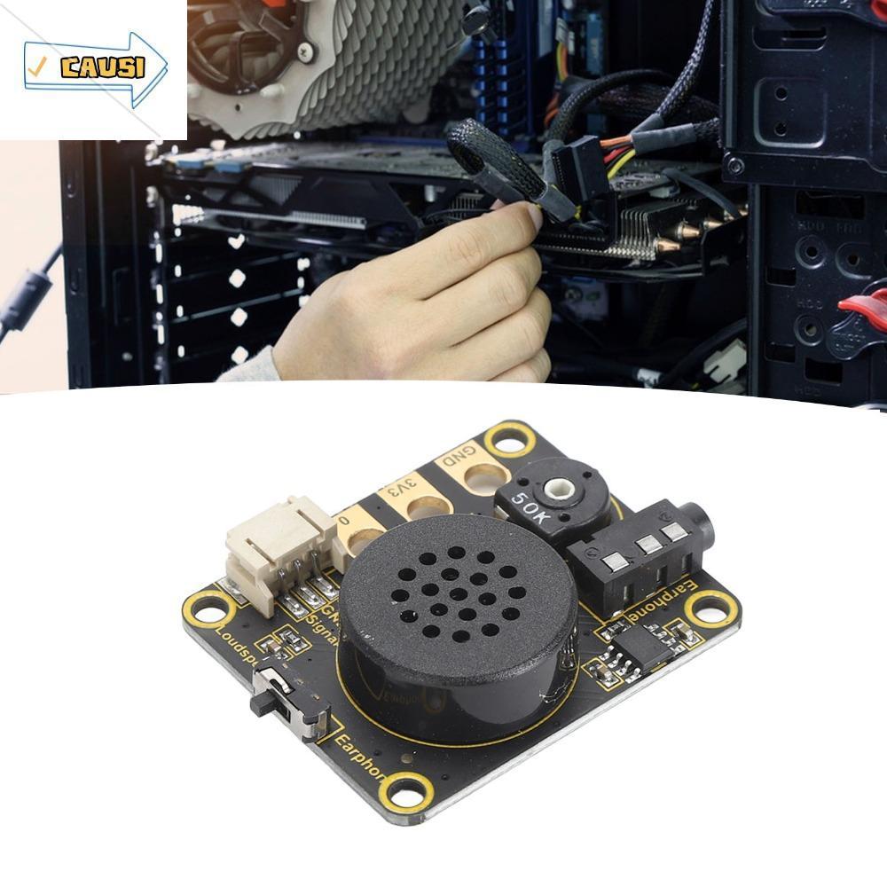 Bo mạch mở rộng loa Microbit CAUSI, Đầu ra nguồn ổn định Mô-đun loa Microbit DC2-5.5V, Núm âm lượng 