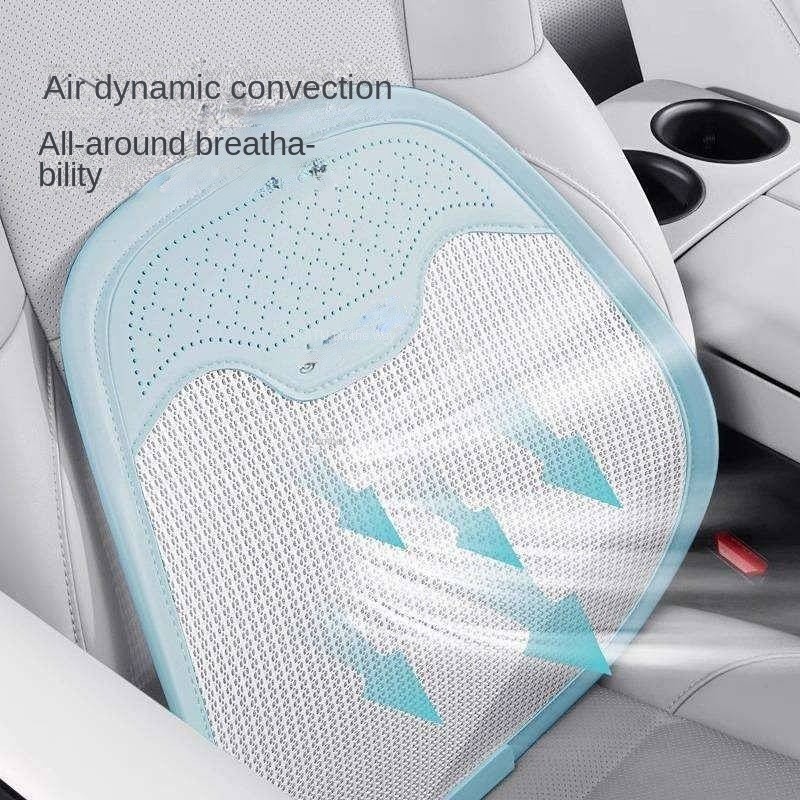 New Car Lumbar Support Pillow Car Cushion Seat with Ergonomic Back Waist Pad Lumbar Support Ice Silk
