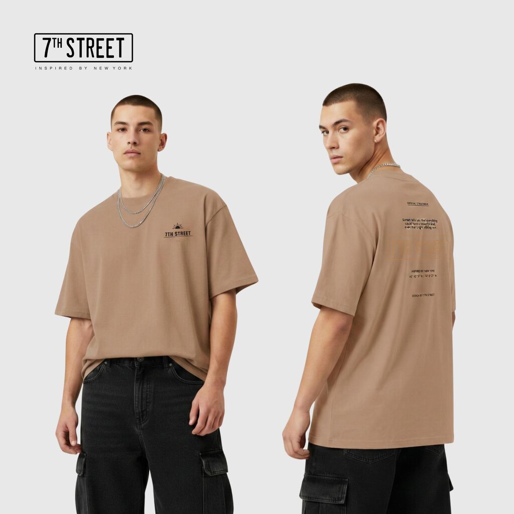 Áo thun ngoại cỡ đường phố thứ 7 OL-ETS Model Hình dáng đẹp Thoải mái khi mặc Cotton1 No Lottery-Man