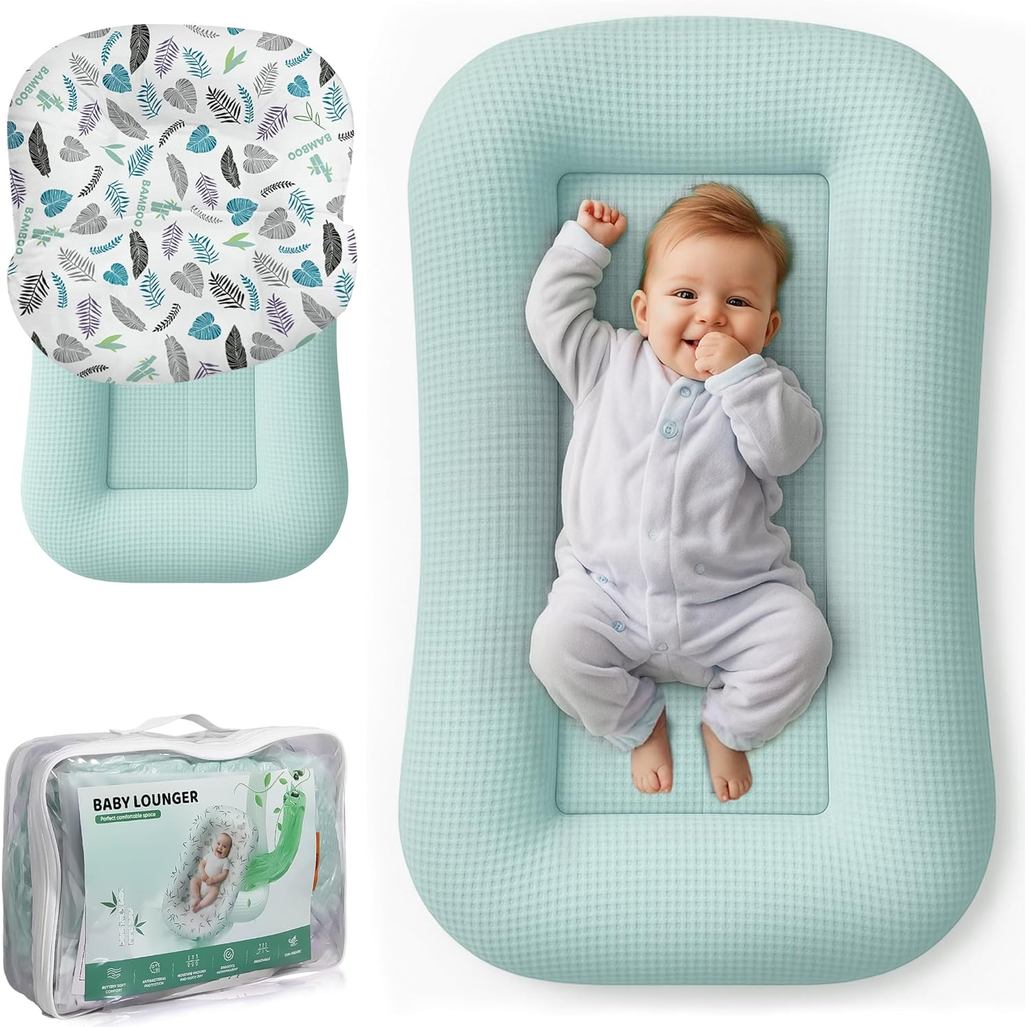 Baby Lounger cho trẻ sơ sinh - Lounger cho trẻ sơ sinh 0-24 tháng tuổi có nắp đậy, Lounger Nest Loun