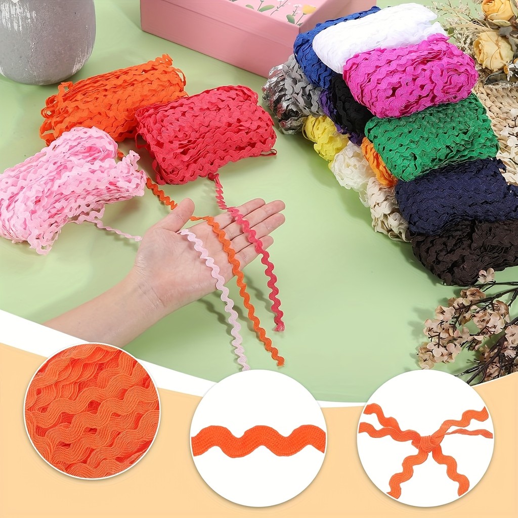 15 Yards 5mm Hình chữ S bện ren DIY