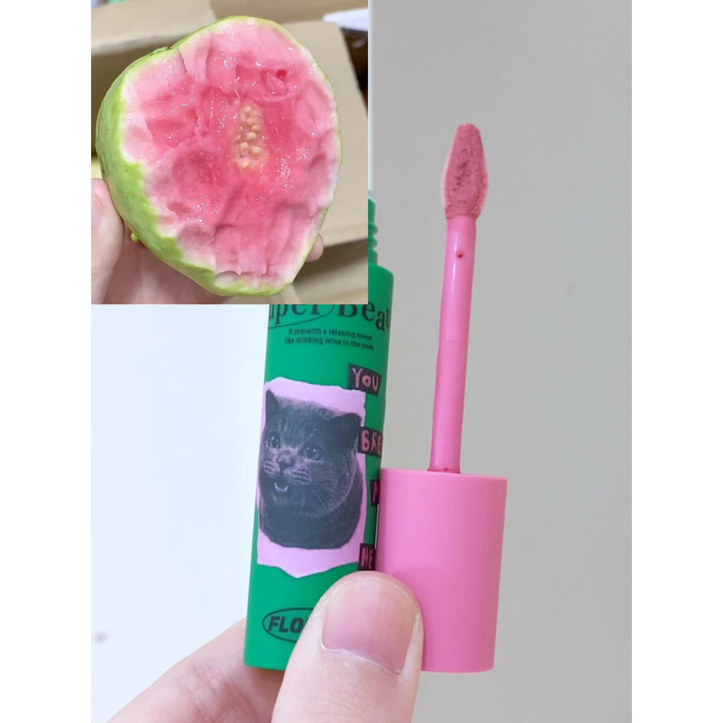 Tulips Pink Tender White FLORTTE / Flower Lolia Cream Lip Cream Lip Mud 04 Goode Cat Ning 0206