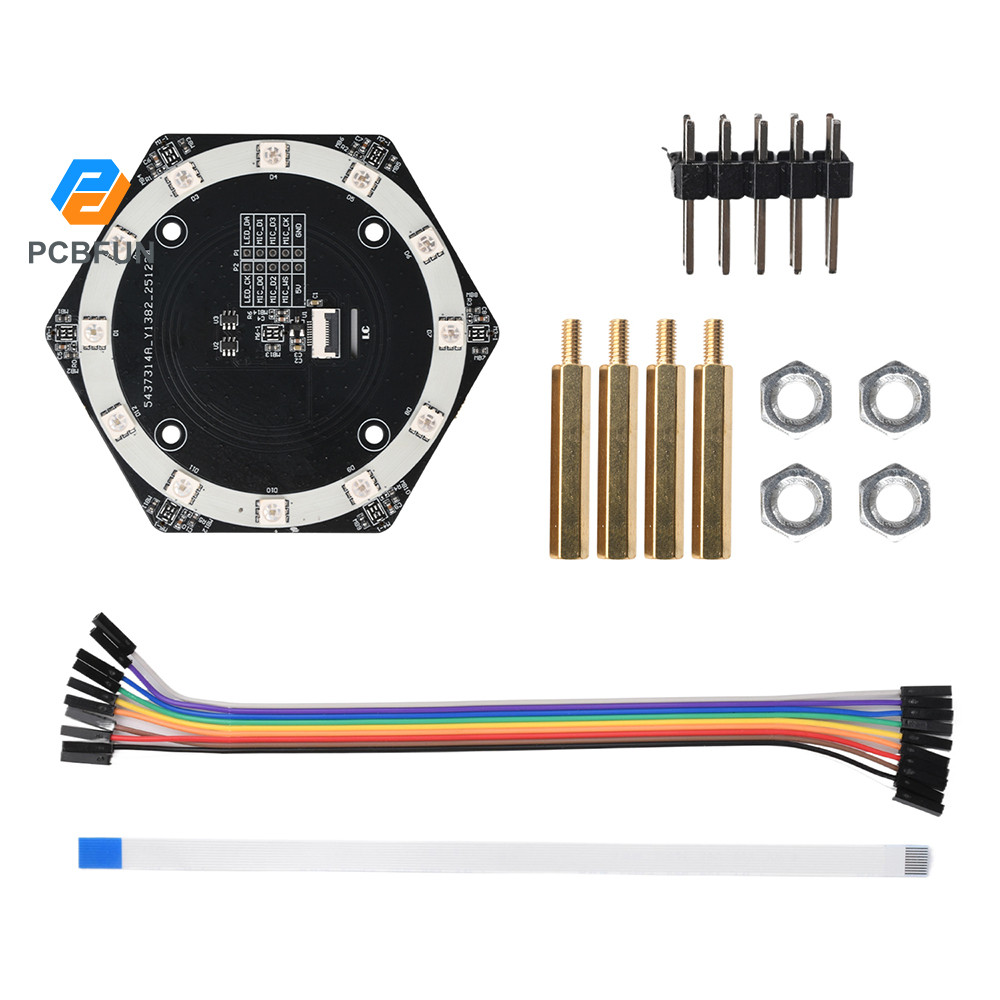 Pcbfun 6 + 1 Micro Array Module Mảng Nhận Dạng Giọng Nói Giao Diện I2S Định Vị Nguồn Âm Thanh Cho Tr