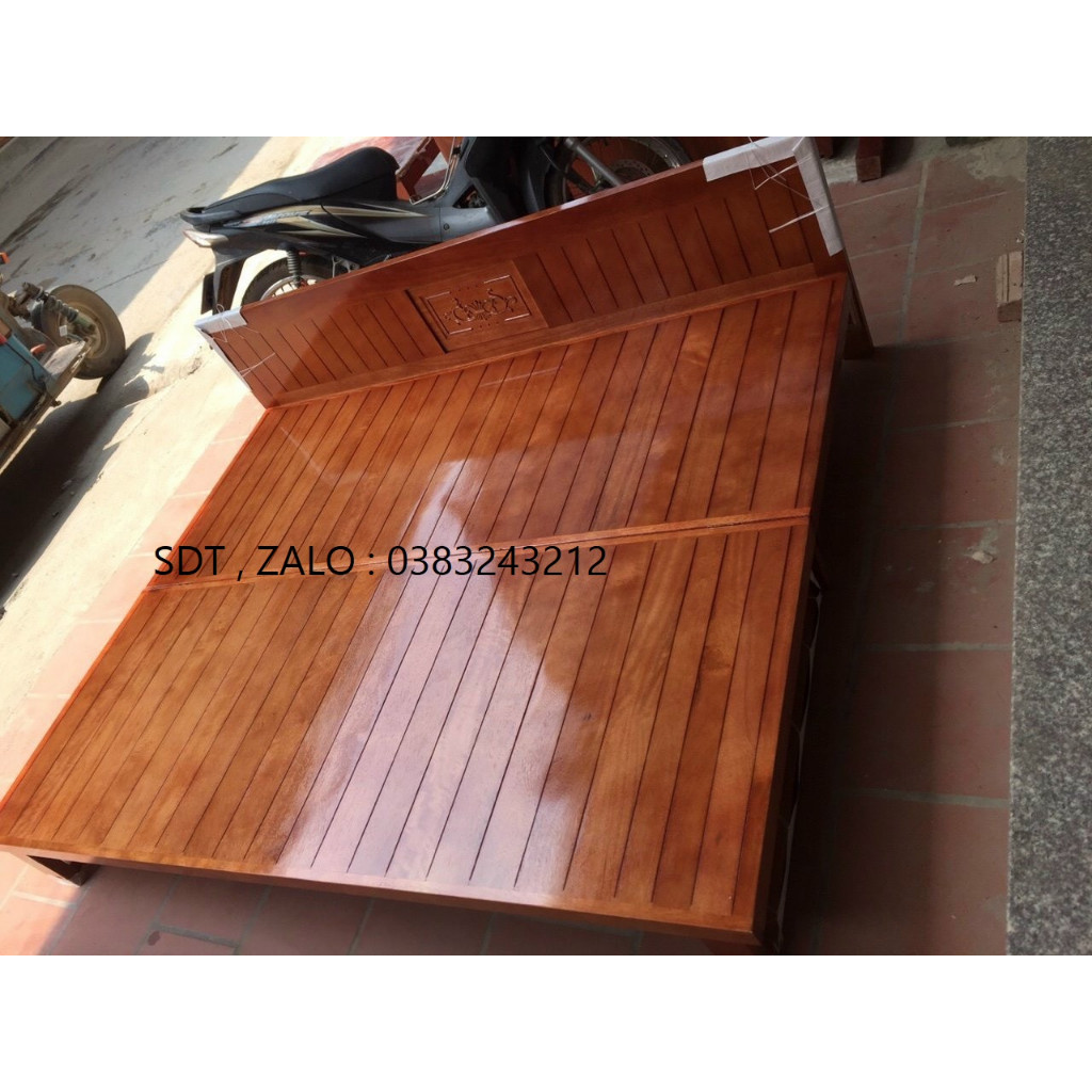 giường ghế gấp gỗ xoan đào 1m2x1m9 phòng khách , hàng mới