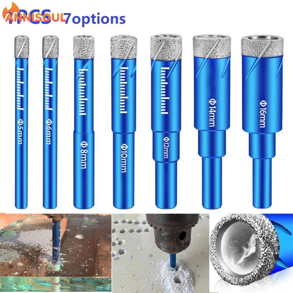[NISO]Drill Bit W/ Cooling Wax Blue Ceramic Concrete Granite Multifunctional
