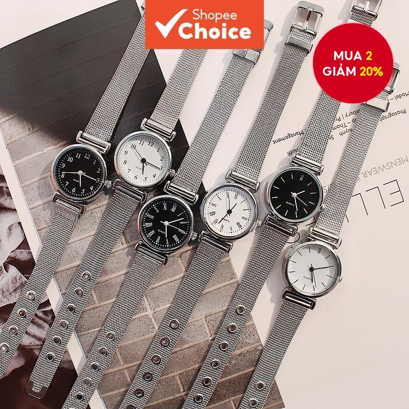 Đồng hồ thạch anh bán chạy nhất dành cho nữ - Đồng hồ tròn nhỏ tối giản phong cách cổ điển Hàn Quốc với sự quyến rũ thanh lịch