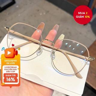 Kính chặn ánh sáng xanh chống bức xạ - Khung trong suốt Unisex có ống kính có thể thay thế