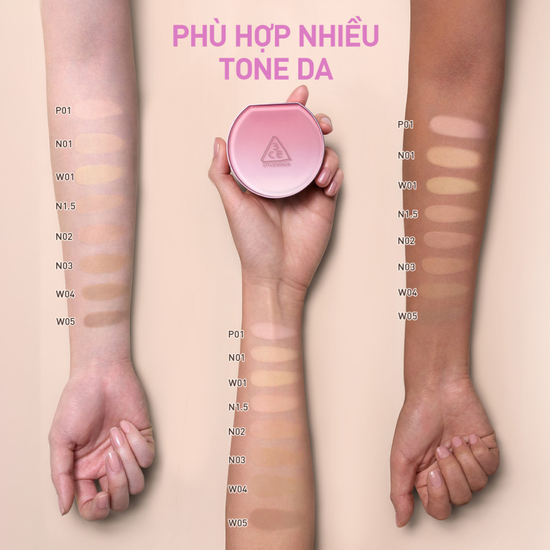 Phấn Nước Trang Điểm 3CE Fitting Mesh Cushion | BigBuy360 - bigbuy360.vn