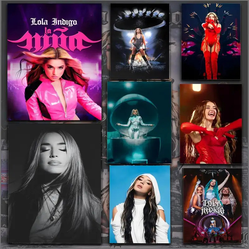 Ca Sĩ Âm Nhạc L-lola Indigo Tranh Thư Pháp HD In Nhăn Miễn Phí Bức Tranh Tường Nghệ Thuật Hình Ảnh C