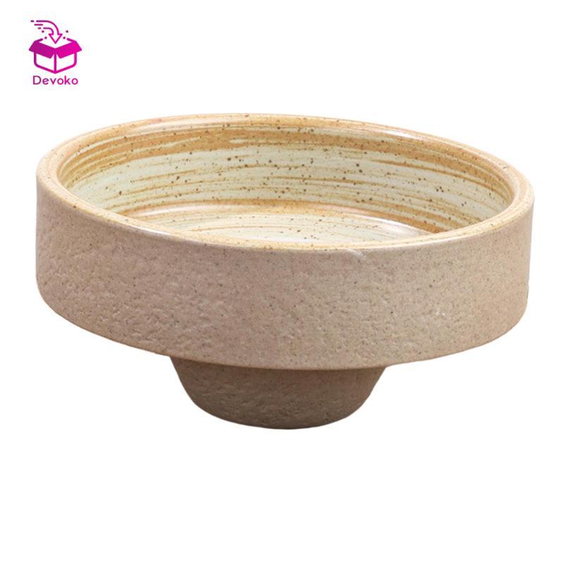 Bát gốm sứ Devoko Ikebana nhỏ trang trí hoa nghệ thuật cho bàn trà