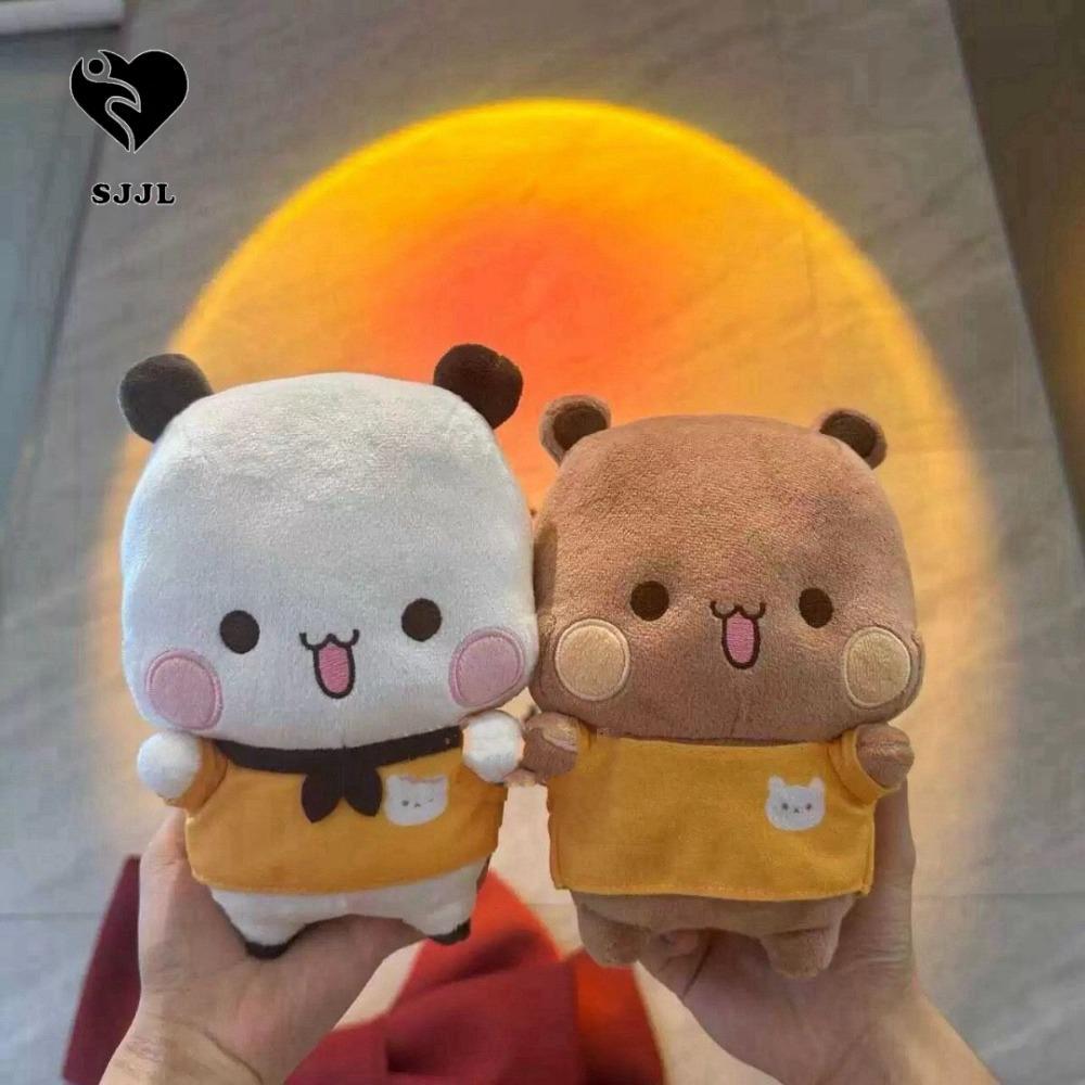 SJJL Bubu và Dudu Panda Búp bê sang trọng, Phim hoạt hình nhồi bông Kawaii Búp bê sang trọng Bubu và