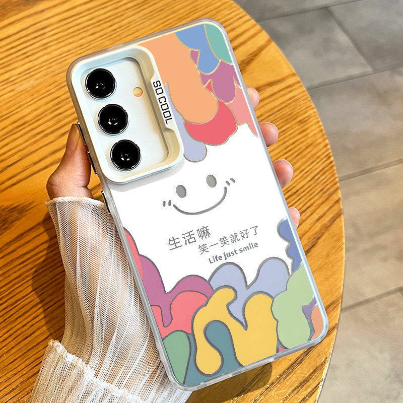 Life Just Laugh Again Thích hợp cho Ốp điện thoại Samsung s25 / s24 Galaxy Female Phong cách mới S23